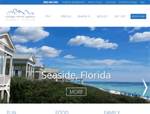 Tablet Screenshot of cottagerentalagency.com